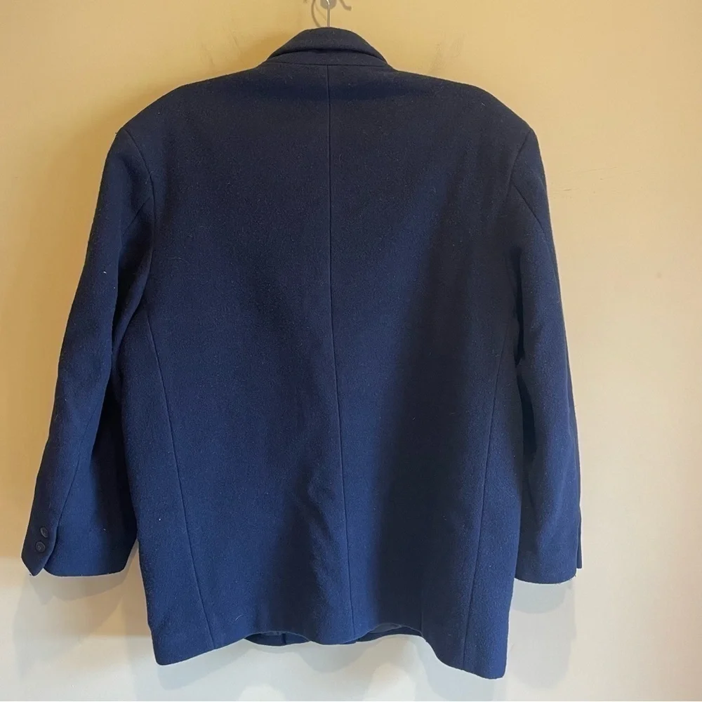 VINTAGE Eddie Bauer Jacket Large Wool Coat Blazer 90s Thick Heavy